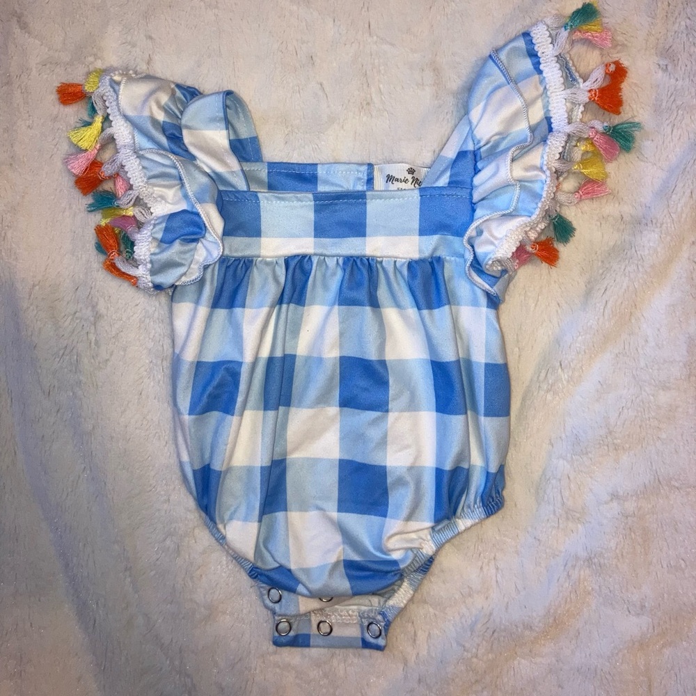 Fringe gingham bubble